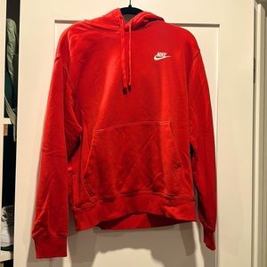 Red Nike hoodie size small